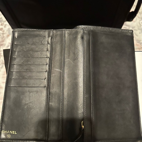 CHANEL Timeless Black Caviar Lambskin Long Zen Wallet - Picture 3 of 14